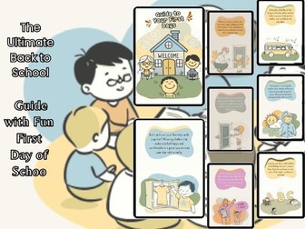 First Day of School Guide & Social Story | Back to School Transition Printable  Pre-K / Kindergarten