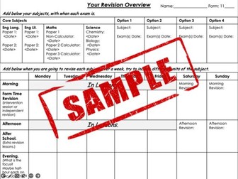 Revision Timetable