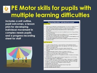 PE Motor skills for pupils with multiple learning difficulties
