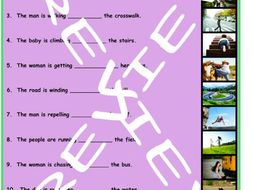 Preposition of Movement 3 Photo Worksheet Set
