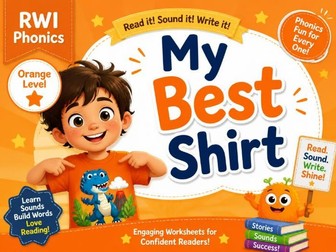 RWI Orange Level Worksheets - Story 10; My Best Shirt