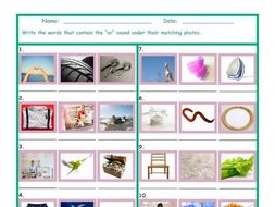 Phonics R Controlled Vowel UR Worksheet