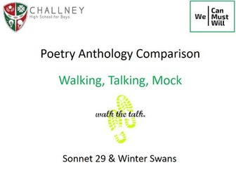 AQA Poetry Anthology Walking Talking Mock