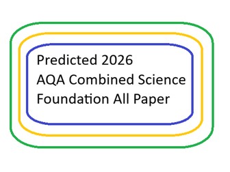 Predicted 2026 AQA Combined Science foundation All papers DATA ONLY
