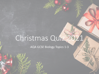 GCSE Biology Christmas Quiz - new for 2021