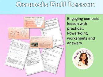 Osmosis Lesson Pack – Full PPT, Practical, Write-Up & Model Answers