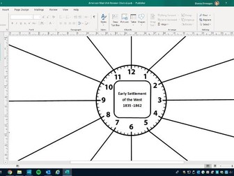 Edexcel GCSE History, American West Revision Clocks for all three topics.