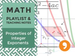 Properties of Integer Exponents - Playlist and Teaching Notes