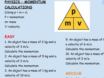 Momentum Calculations