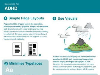 Inclusive Communication Guide for ADHD  | Printable Reference Sheet