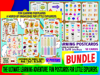 The Ultimate Learning Adventure: Fun Postcards for Little Explorers.