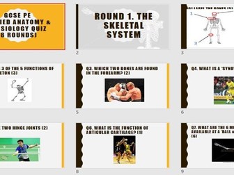 Applied Anatomy & Physiology GCSE PE Revision Quiz (8 Rounds)