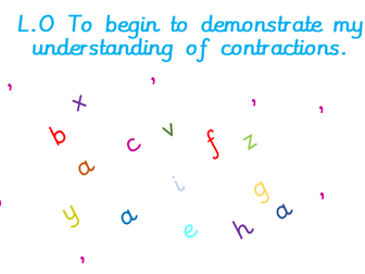 KS1 (Year 2) Learning about Contractions