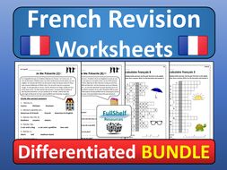 french revision worksheets teaching resources