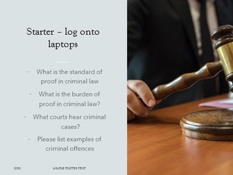 Classification of offences powerpoint