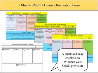 5 Minute SMSC Observation evidence