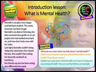 Mental Health Introduction PSHE lesson