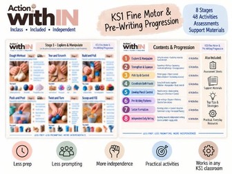 KS1 Fine Motor & Pre-Writing Intervention Pack Progression SEND