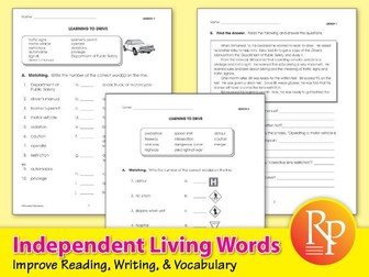 Independent Living Words