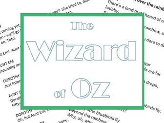 Wizard of Oz: playscript, program, lyrics