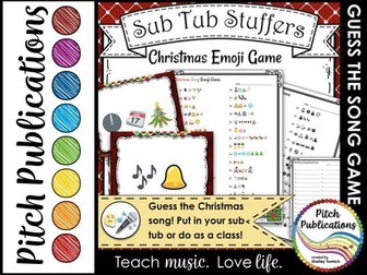 Music Sub Tub Stuffers: Guess the Christmas Song Emoji Game