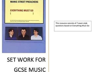 WJEC GCSE MUSIC - Everything Must Go