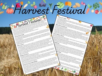 Harvest Festival Reading Worksheets