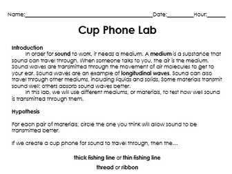 Cup Phone Sound Lab