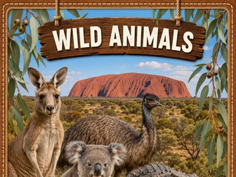 Wild Animals Flashcards Bundle | 7 continents Animal Cards with Fun Facts & Pronunciation