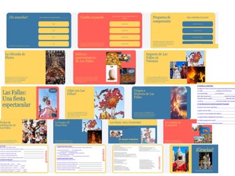Las Fallas de Valencia GCSE PPT Spanish Cultural & Grammar Resource