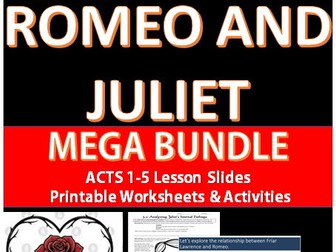 Romeo and Juliet Acts 1–5 – Complete Scheme of Work | GCSE | Lessons, Activities & Revision Books