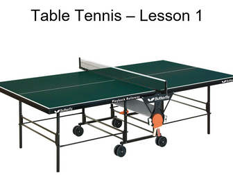Table Tennis basic shots and technique powerpoint