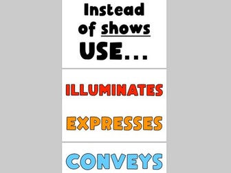 Posters - Instead of SHOWS use...
