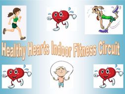 Healthy Indoor PE Fitness Circuit