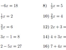 Linear equations worksheets (with solutions) | Teaching Resources