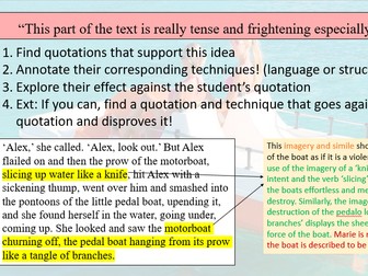 AQA English Language Paper 1 - Section A and B Walkthrough