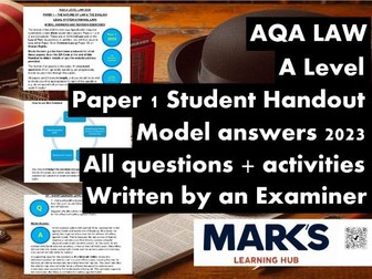 AQA A Level Law Model Answers - Full Papers - Paper 1 (Criminal law) - 2023 - Student Handout