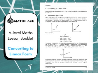 A-level Maths Lesson Booklet: Curve Fitting