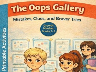 Resilience & Perseverance  SEL Story + Activities  The Oops Gallery
