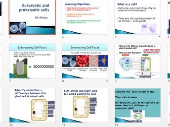 AQA Cells Topic 1 (GCSE Combined AND Triple Science: BIOLOGY)