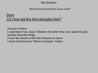 RE SMART & PPT "What kind of world did Jesus want?" GOSPEL UC unit of six lessons and all resources