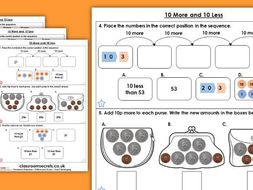 10 more 10 less worksheets pdf free picture