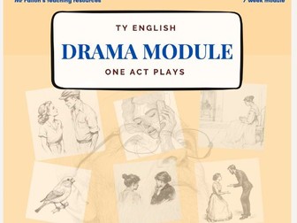 Transition Year Drama module - one act plays - guide and workbook
