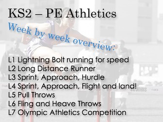 KS 2 PE Athletics Unit of work