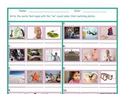 Phonics Consonant Blend SM Photo Worksheet