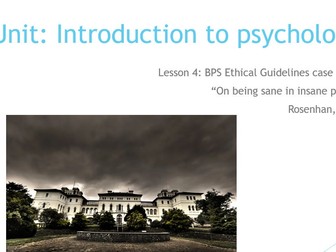 Introduction to Psychology 4 lesson pack (Level 3)