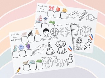 Phonics - Crack The Code & Colour Initial sound/CVC