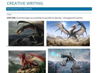 Paper 1, Question 5: Creative Writing Dragons