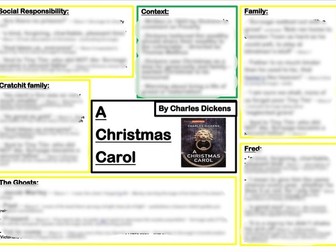 GCSE English Lit - A Christmas Carol  key quotes  and context