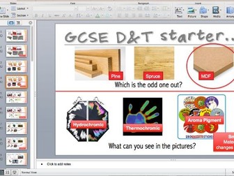 GCSE Design & Technology starters